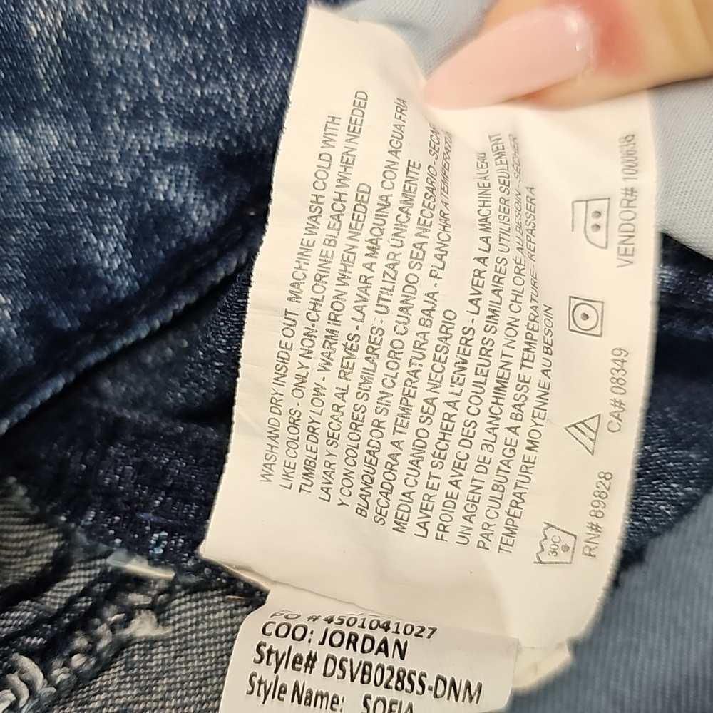 NEW SOFIA JEANS BY SOFIA VERGARA SKINNY ANKLE BLUE JEANS - Picture 14 of 15